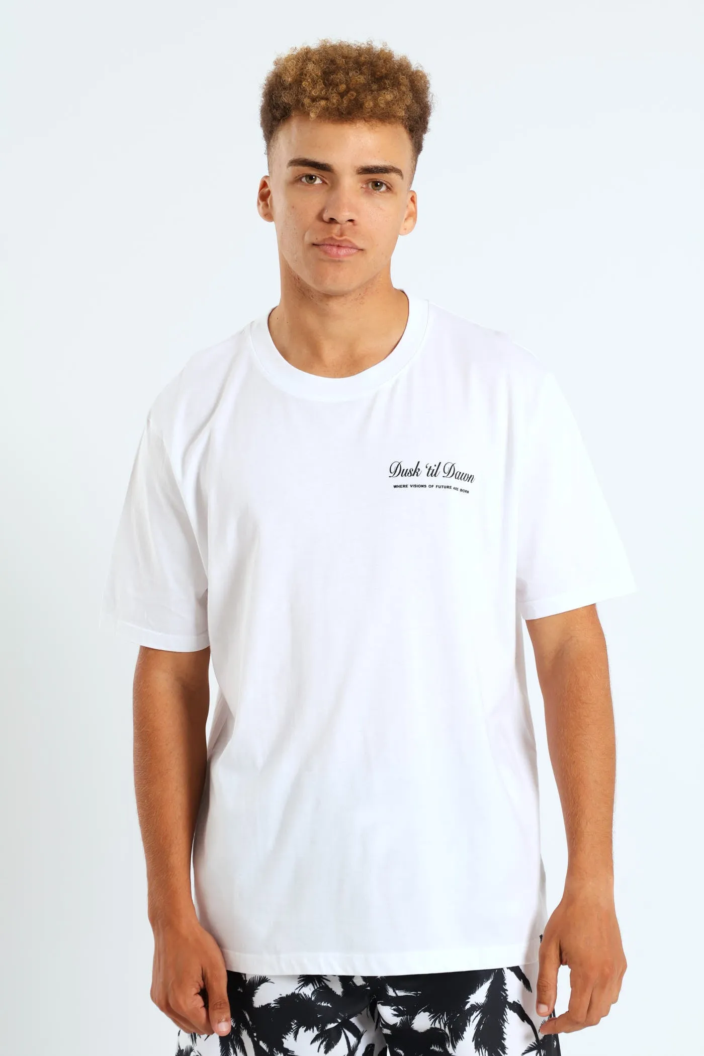 Vacay Back And Front Tee - White sold by Edgars