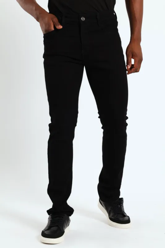 Strikers Slim Denim Jean - Black sold by Edgars