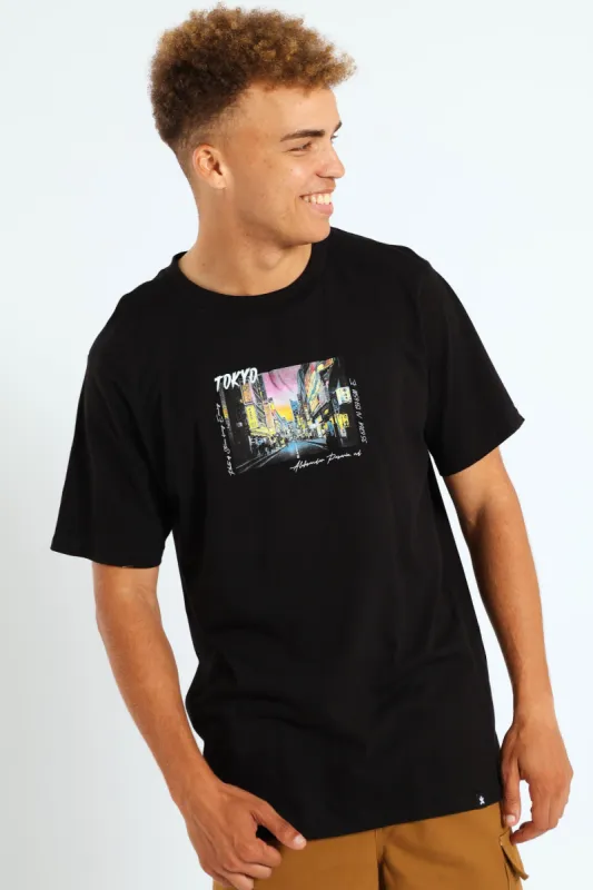 Photographic Tee - Black sold by Edgars