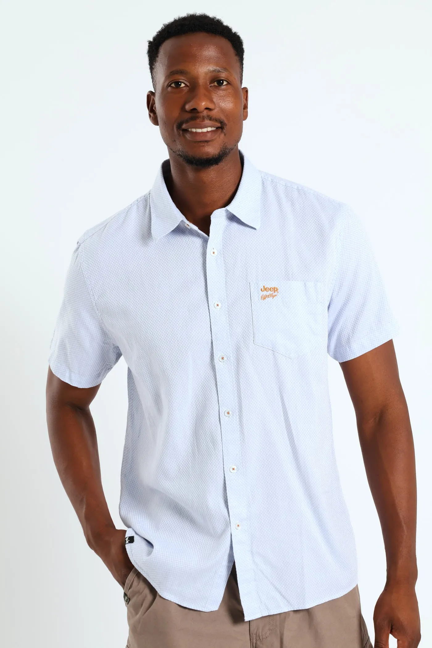 Casual Textured Shirt - Light Blue sold by Edgars