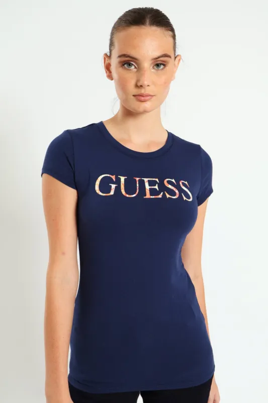Graphic Script Tee - Navy sold by Edgars 