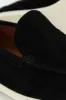 Suede Slip On Loafer - Black sold by Edgars