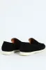Suede Slip On Loafer - Black sold by Edgars