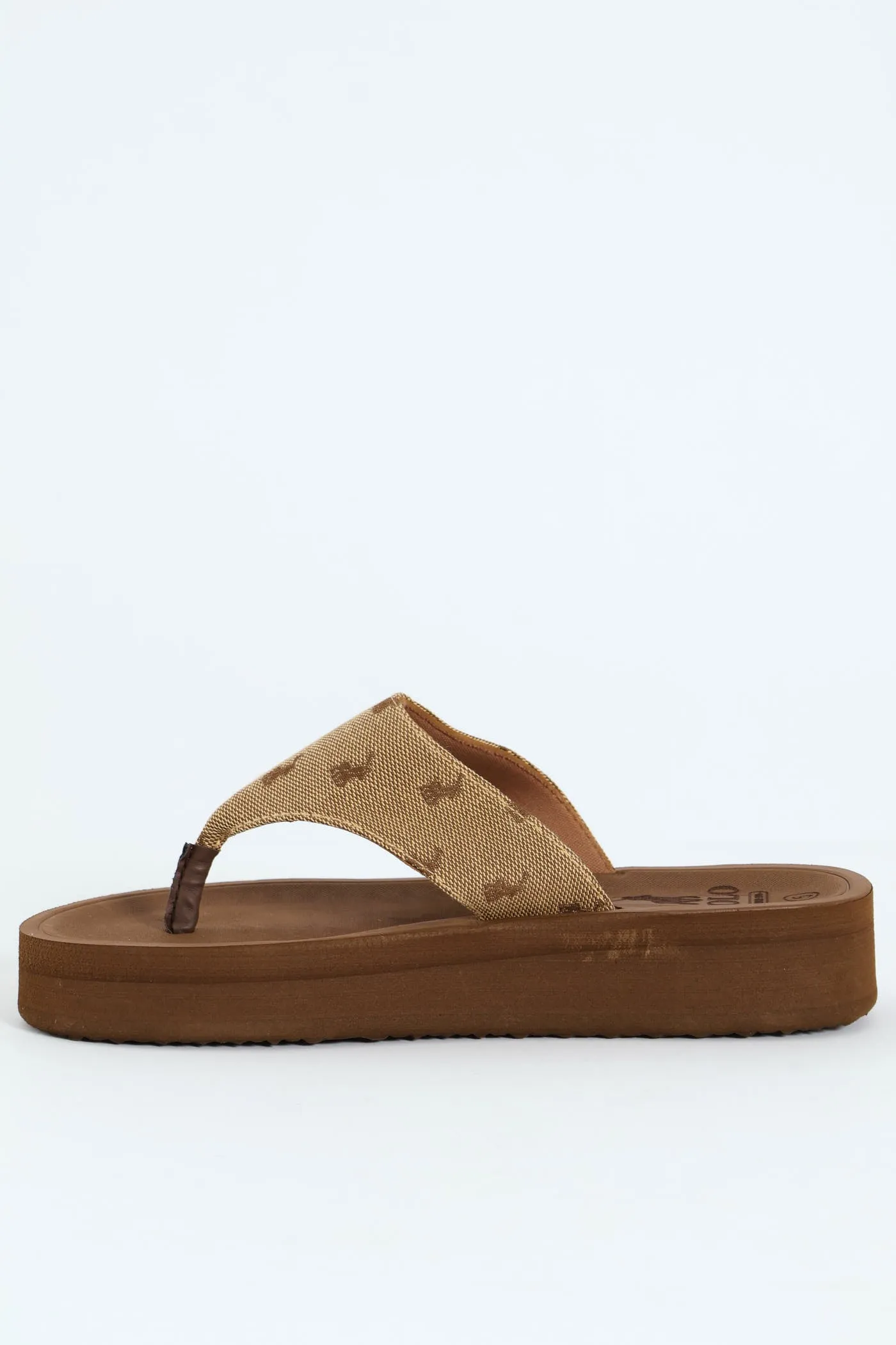 Jacquard Flatform Flip Flop - Brown sold by Edgars product image thumbnail 2