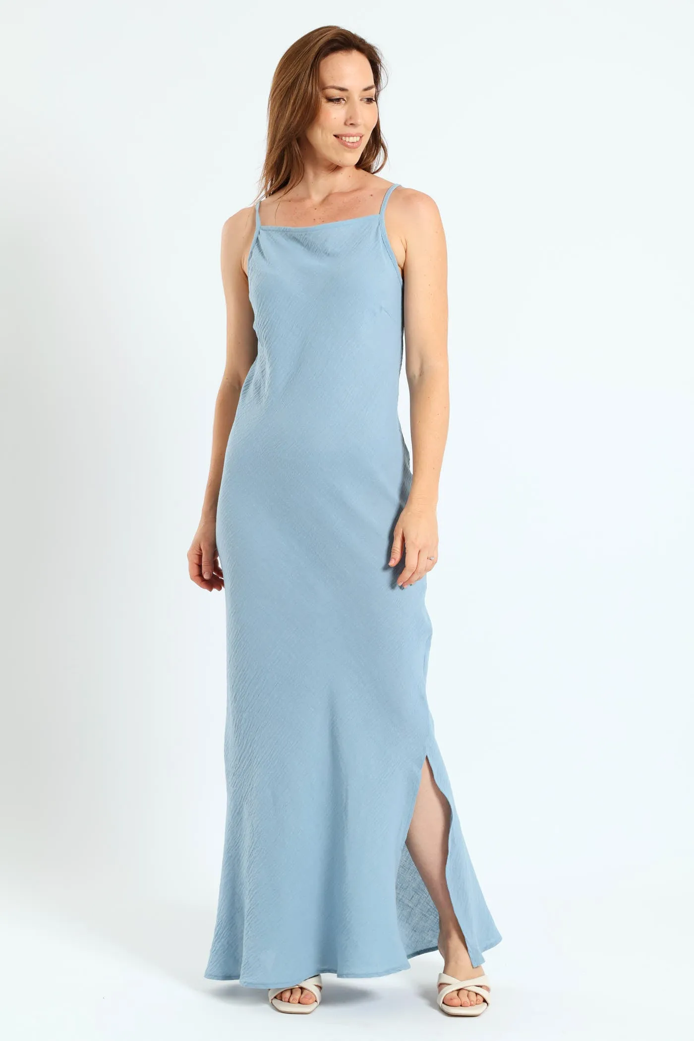Strappy Midaxi Slip Dress - Light Blue sold by Edgars product image thumbnail 2