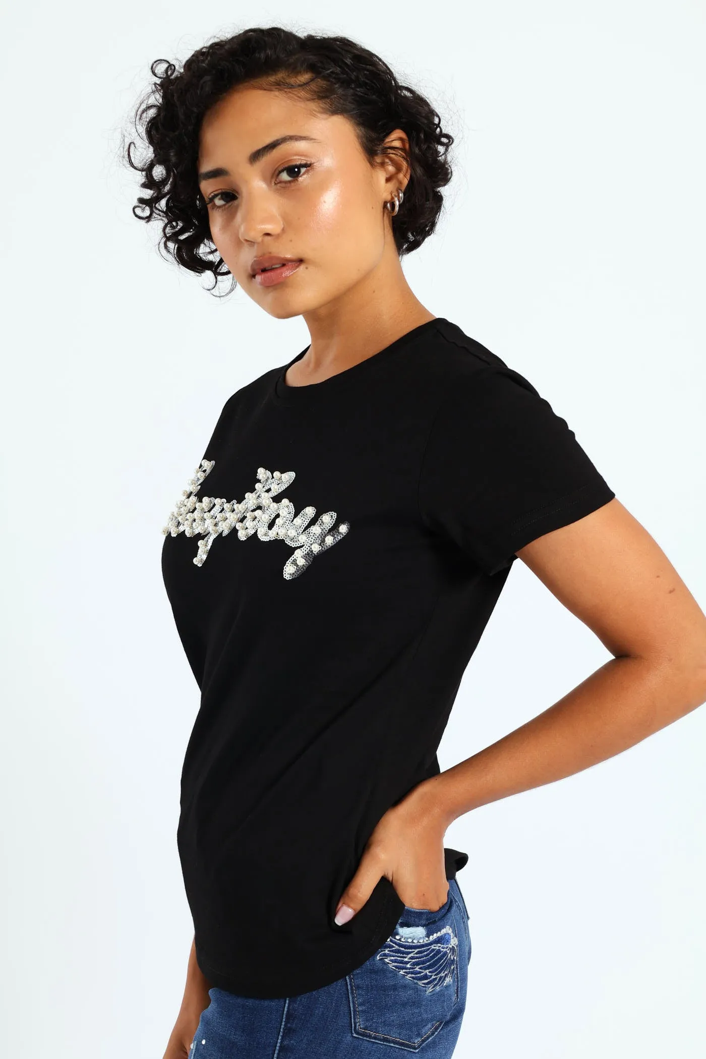 Regular Fit Multi-Technique Logo Top - Black sold by Edgars product image thumbnail 3