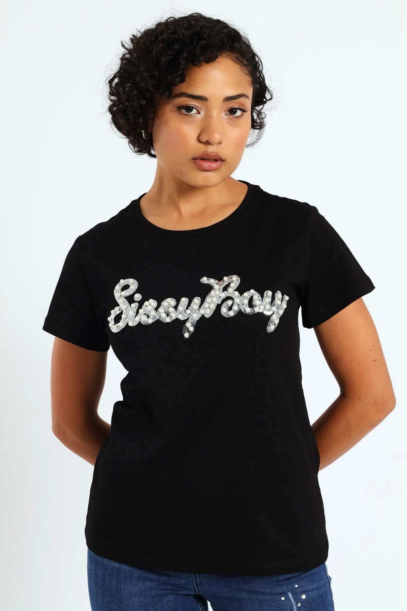 Regular Fit Multi-Technique Logo Top - Black sold by Edgars product image thumbnail 2