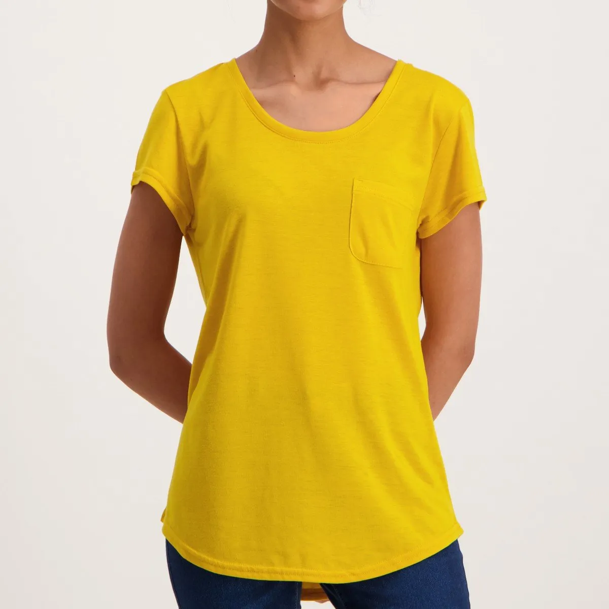 Ladies Pocket Tee - Mustard sold by Edgars product image thumbnail 2