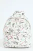 Graffiti Printed Backpack - White sold by Edgars