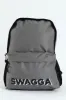 Two Tone Print Backpack - Charcoal sold by Edgars