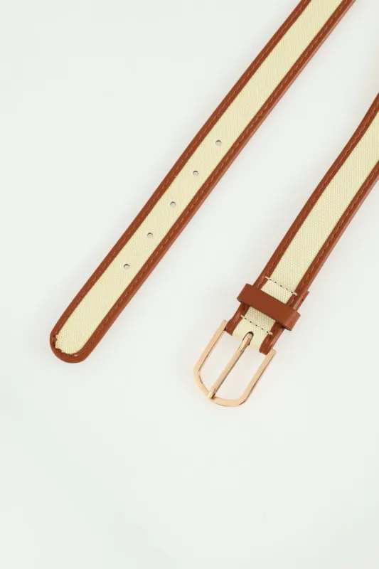 Canvas Jean Belt - Tan sold by Edgars