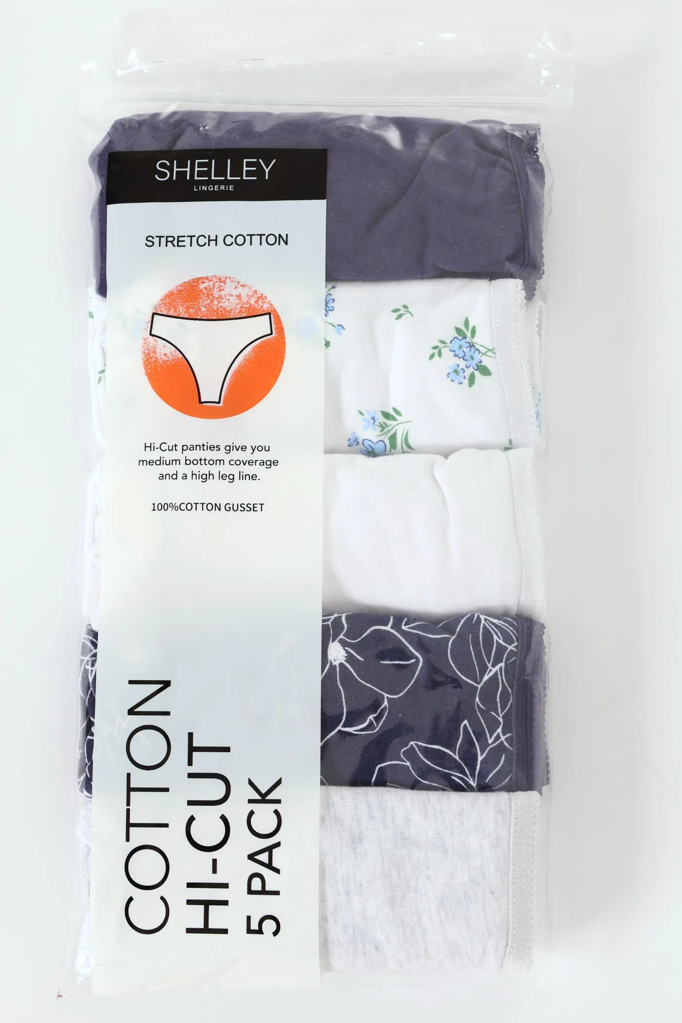 5 Pack Cotton Stretch Hicut Panties sold by Edgars product image thumbnail 2