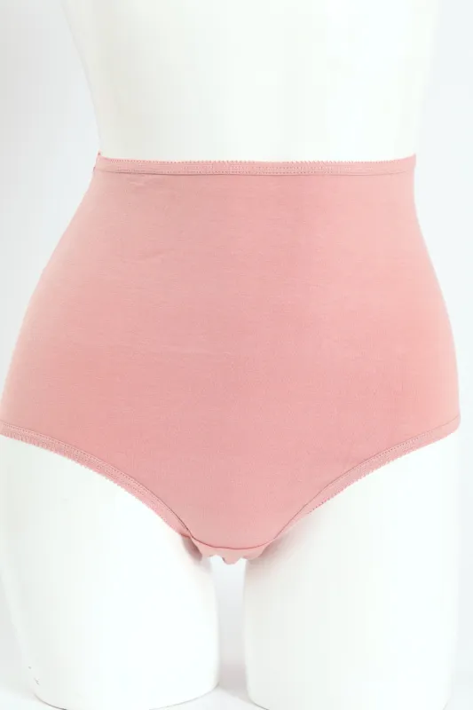 3 Pack Cotton Stretch Brief Panties - Spot/Pink/Grey Melange sold by Edgars 