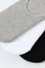 3 Pack Secret Socks - Black/White/Grey sold by Edgars