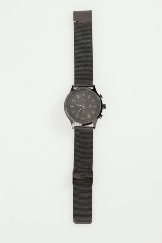 Mesh Watch - Gunmetal made by Edgars 