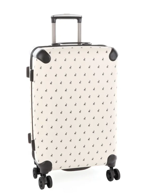 Classic Double Pack 4 Wheel Trolley Case - Cream sold by Edgars