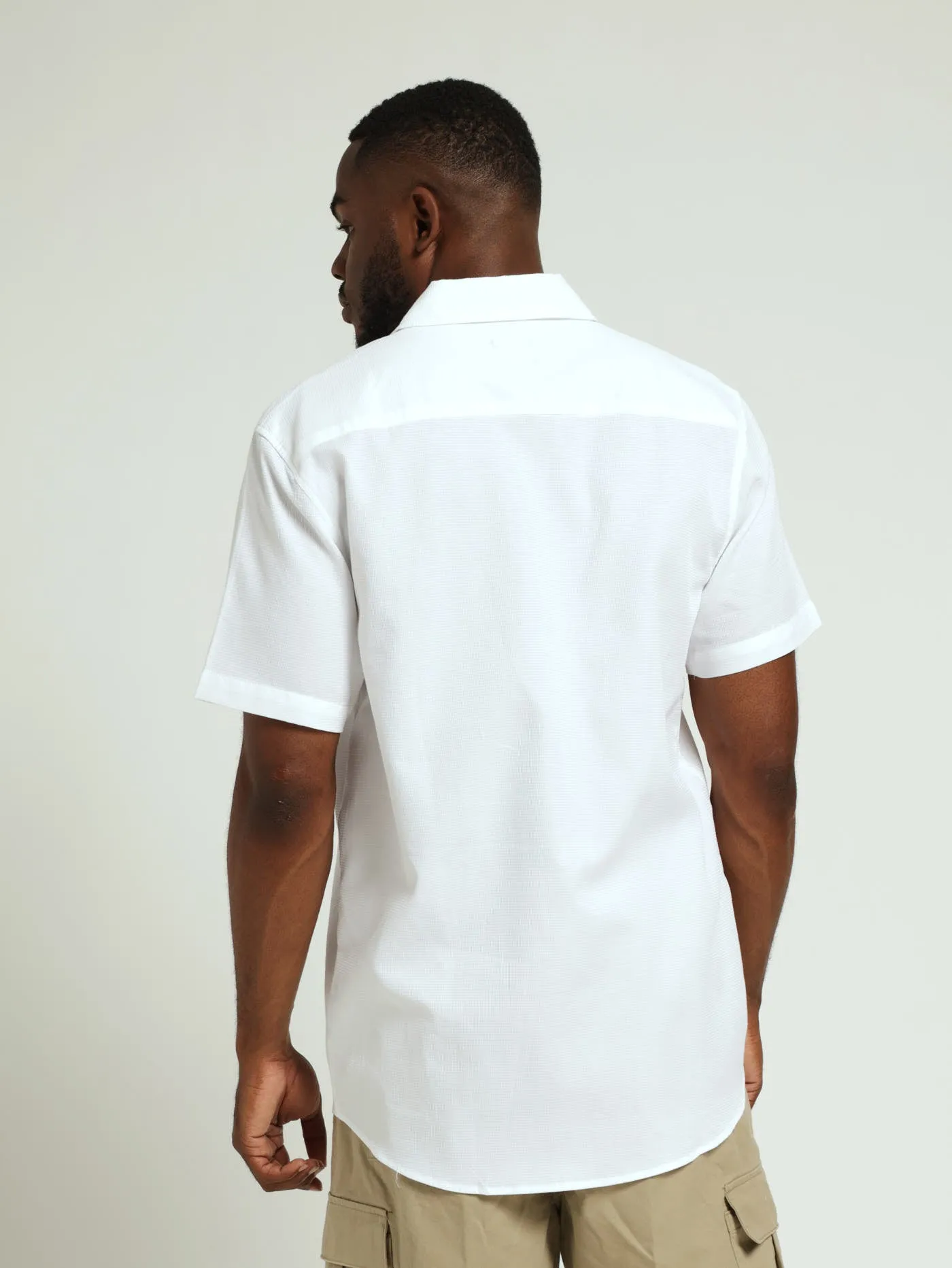 Mini Waffle Surface Interest Shirt - White sold by Edgars product image thumbnail 3
