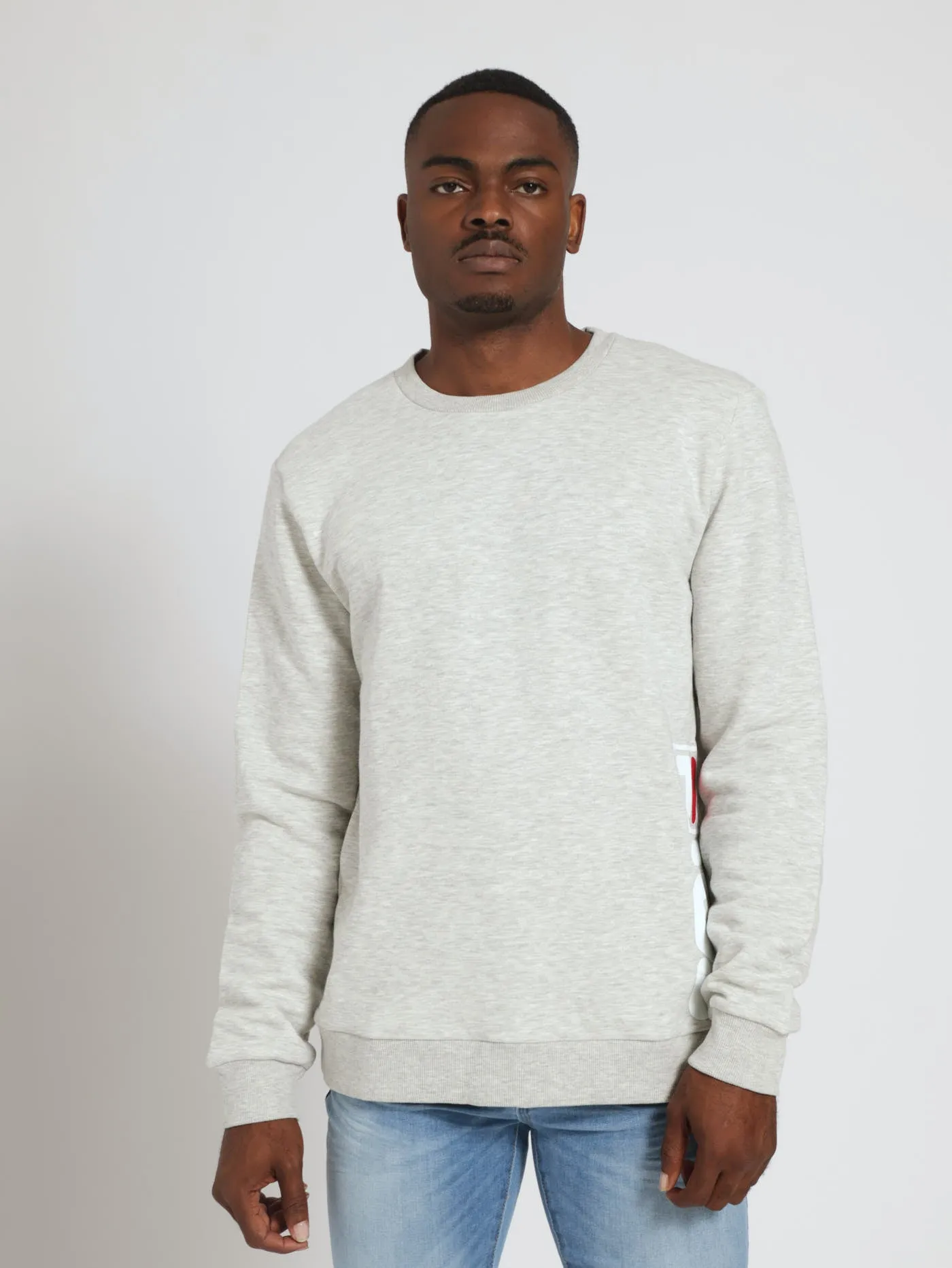 Martelli Crew Sweat Top - Grey Melange sold by Edgars