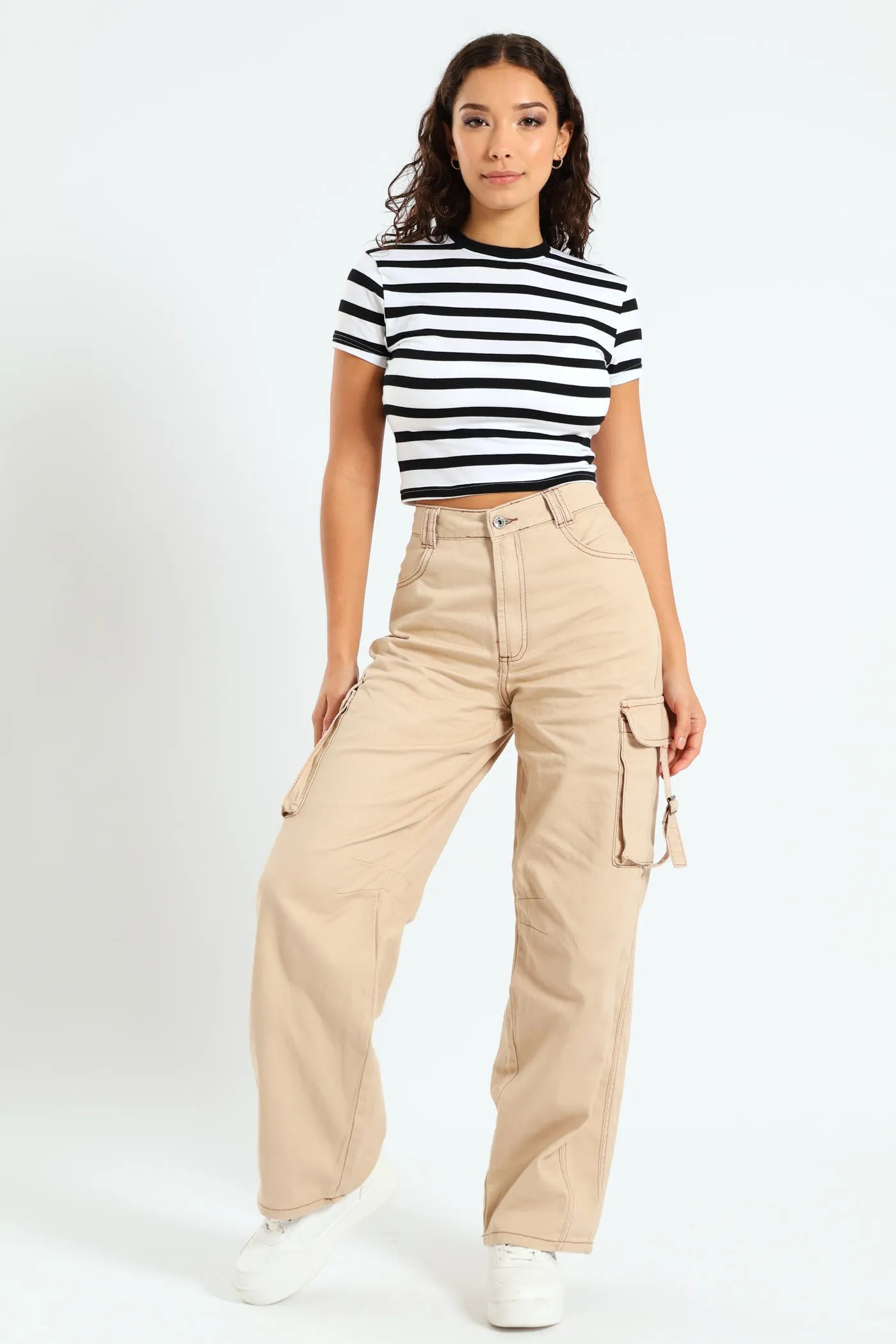 Yarn Dye Stripe Tee - White/Black sold by Edgars product image thumbnail 4