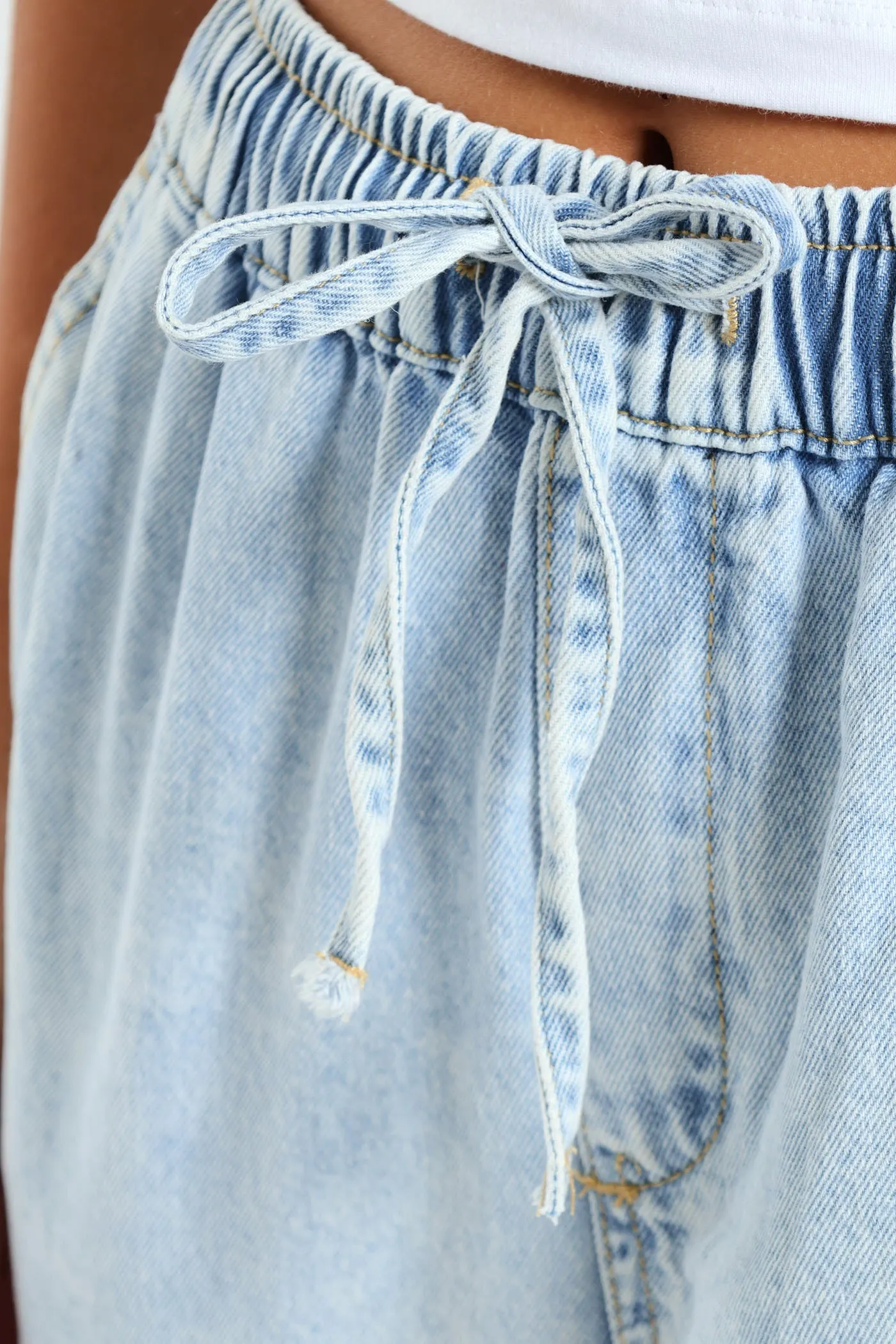 Elastic Waist Tapered Jean - Salty Light Wash sold by Edgars product image thumbnail 4