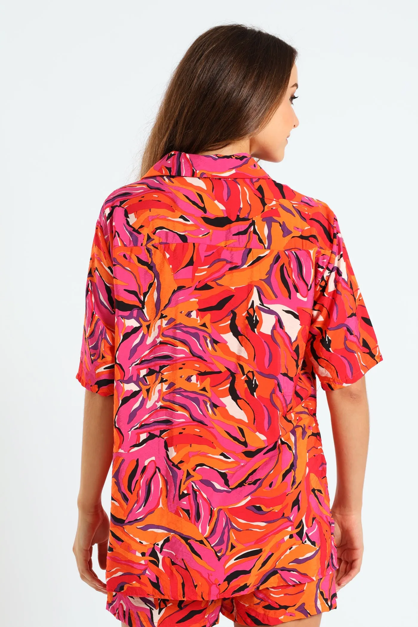 Oversized Printed Shirt - Pink/Orange sold by Edgars product image thumbnail 2