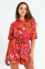 Oversized Printed Shirt - Pink/Orange sold by Edgars
