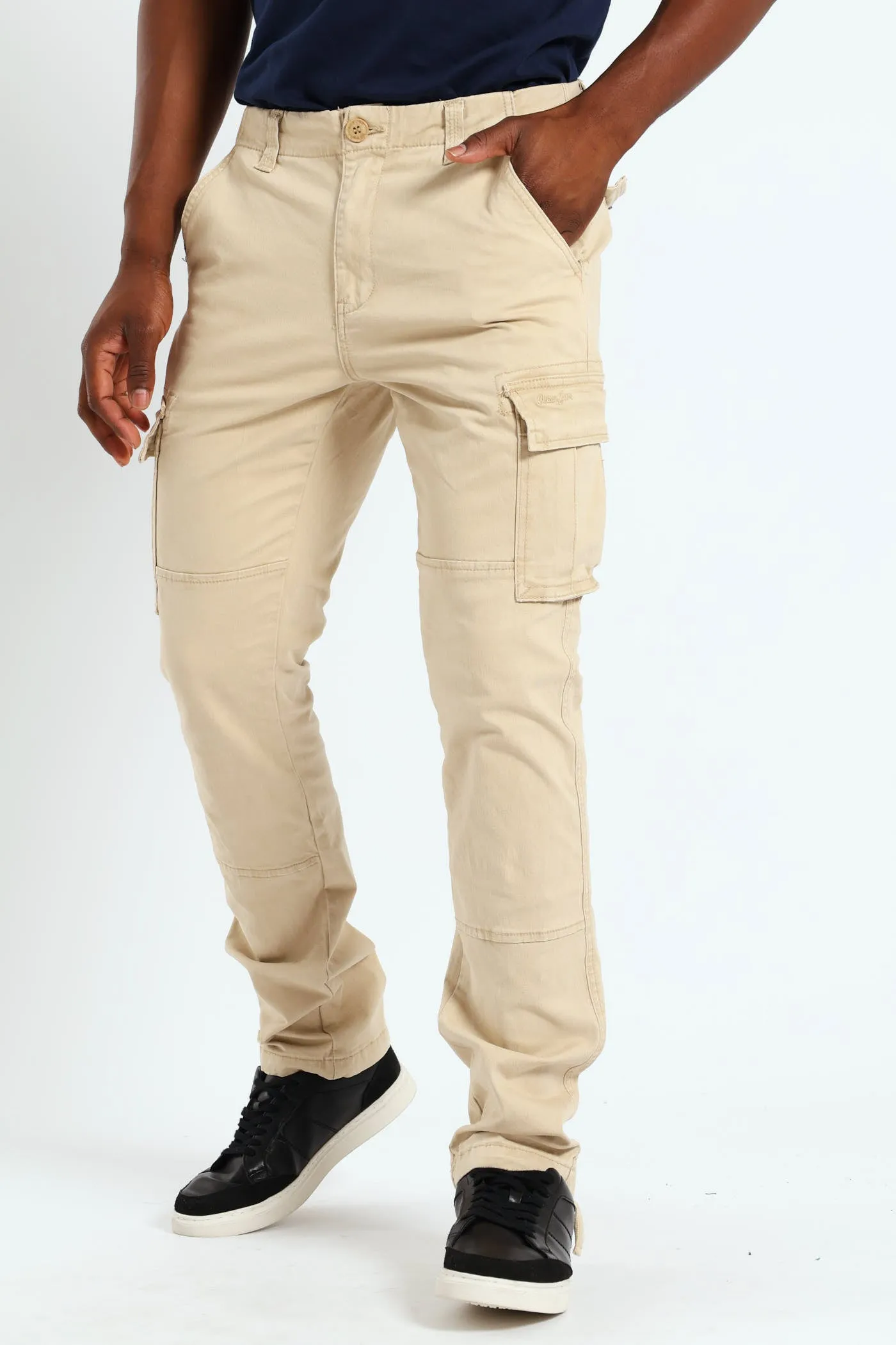 Stretch Twill Cargo Pants - Sand sold by Edgars