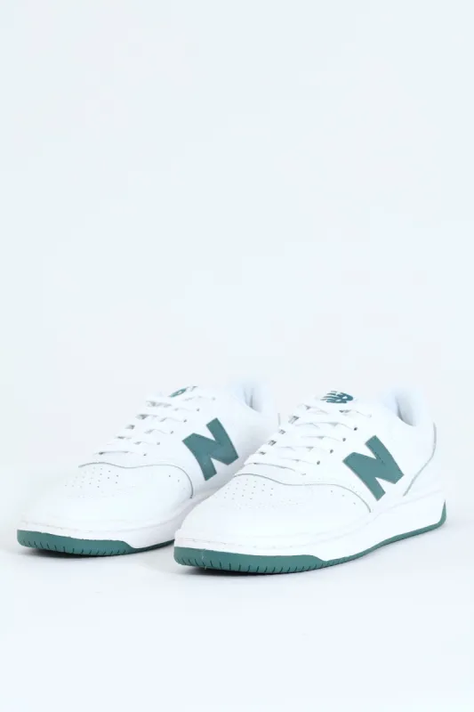 Bb80 V1 Classic Basic Lace Up Sneaker - White/Green sold by Edgars