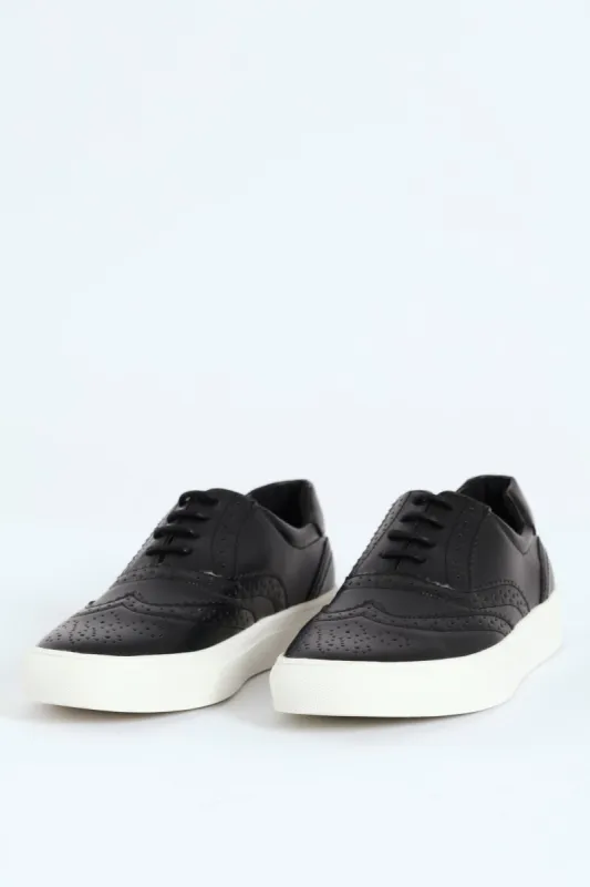 Brogue Detailed Cemented Lace Up Shoe - Black sold by Edgars