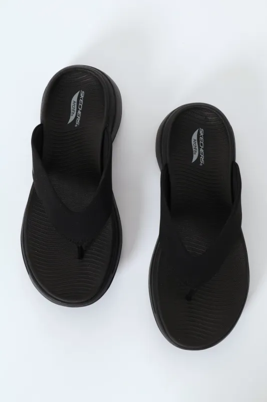 Go Walk Arch Fit Slip On Sandal - Black sold by Edgars