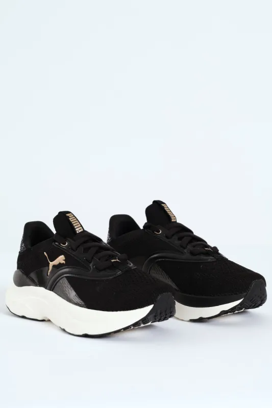 Softride Mayve Minima Leopard Sneaker - Black sold by Edgars 