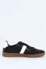Impalla Gum Sole Flat Sneaker - Black/White sold by Edgars 