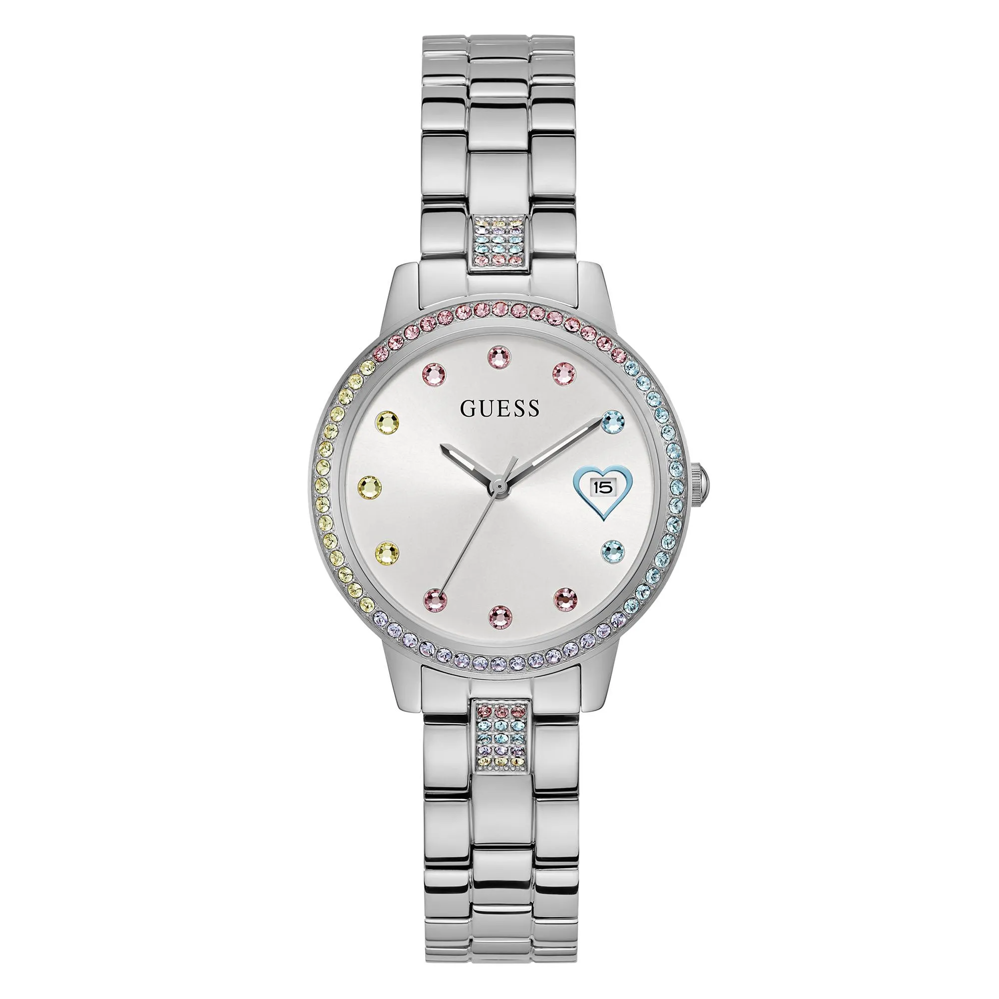 Ladies Silver Case & Dial Stainless Steel Watch sold by Edgars