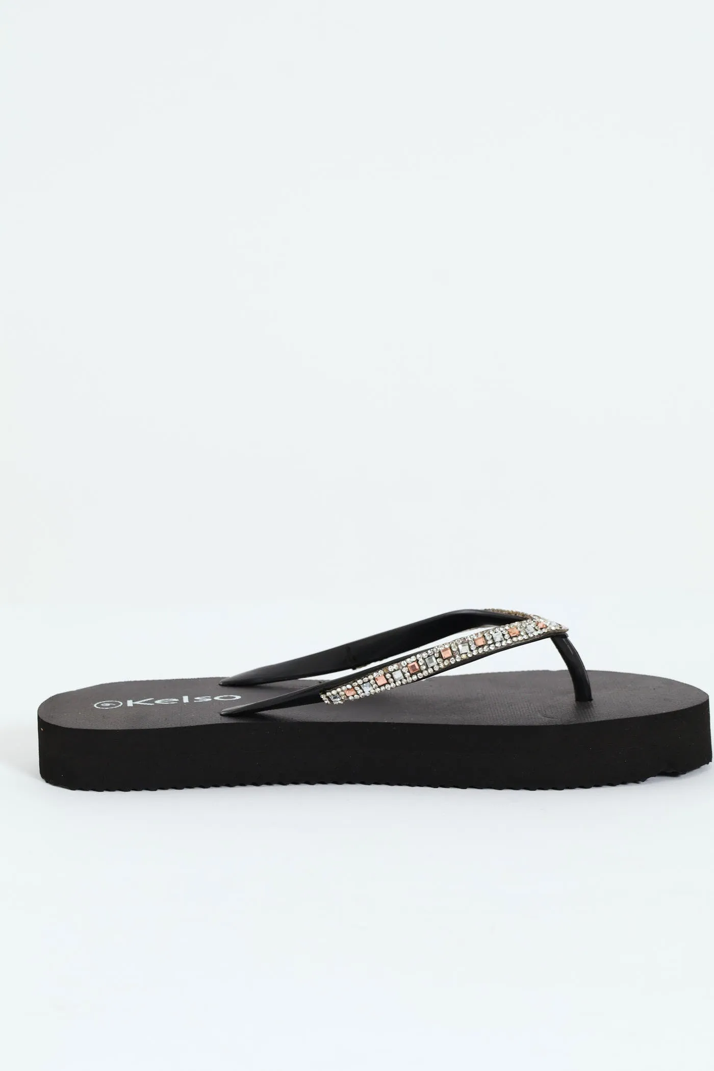 Diamante Strap Thong Sandal - Black sold by Edgars product image thumbnail 3