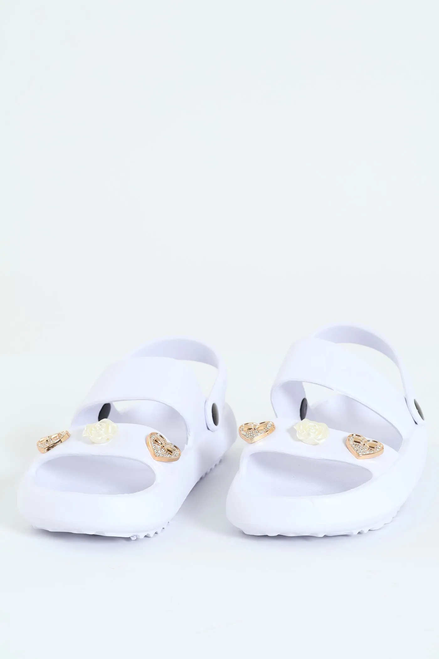 Slingback Slide - White sold by Edgars