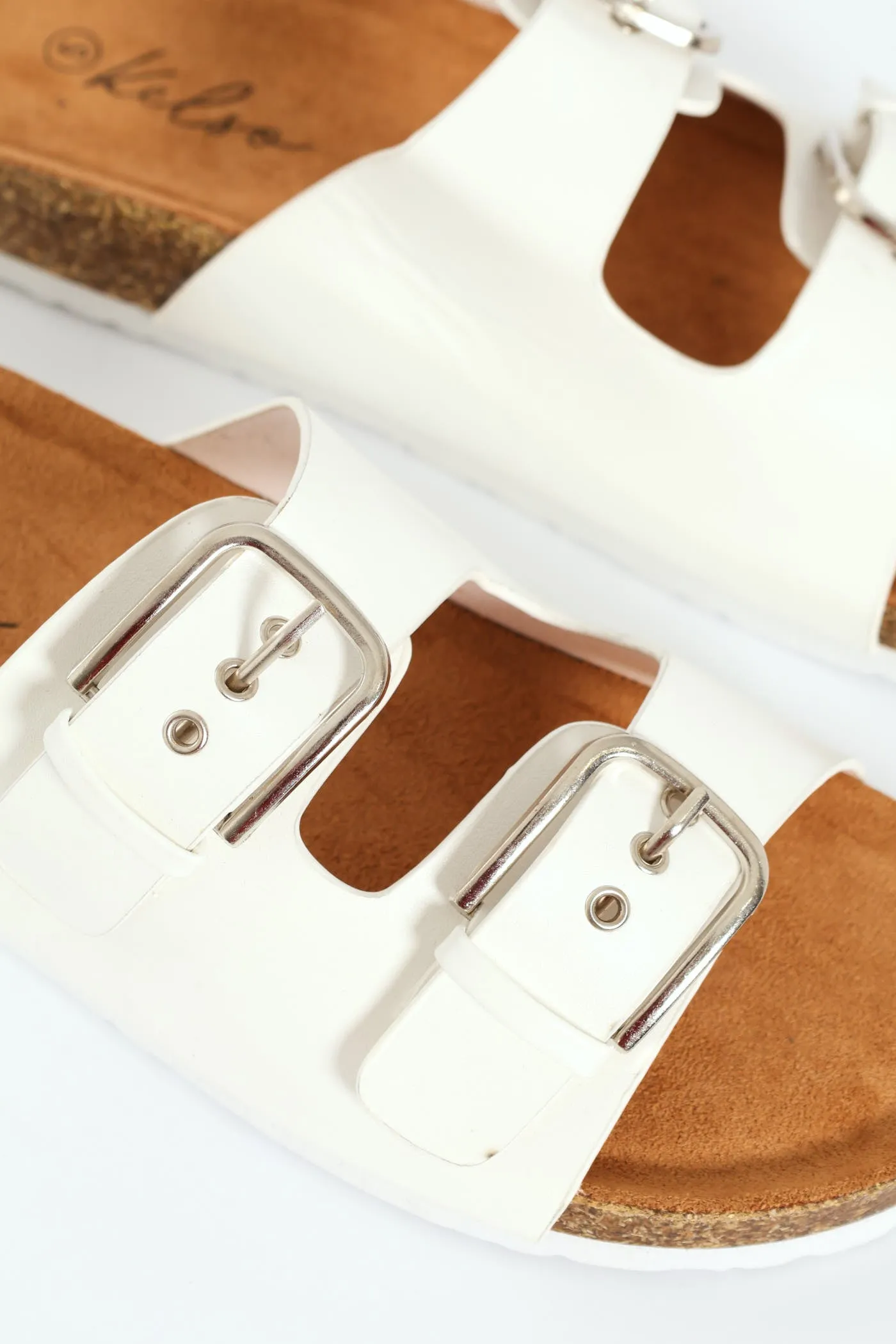 Plain Double Strap Mule With Buckle Detail - White sold by Edgars product image thumbnail 3