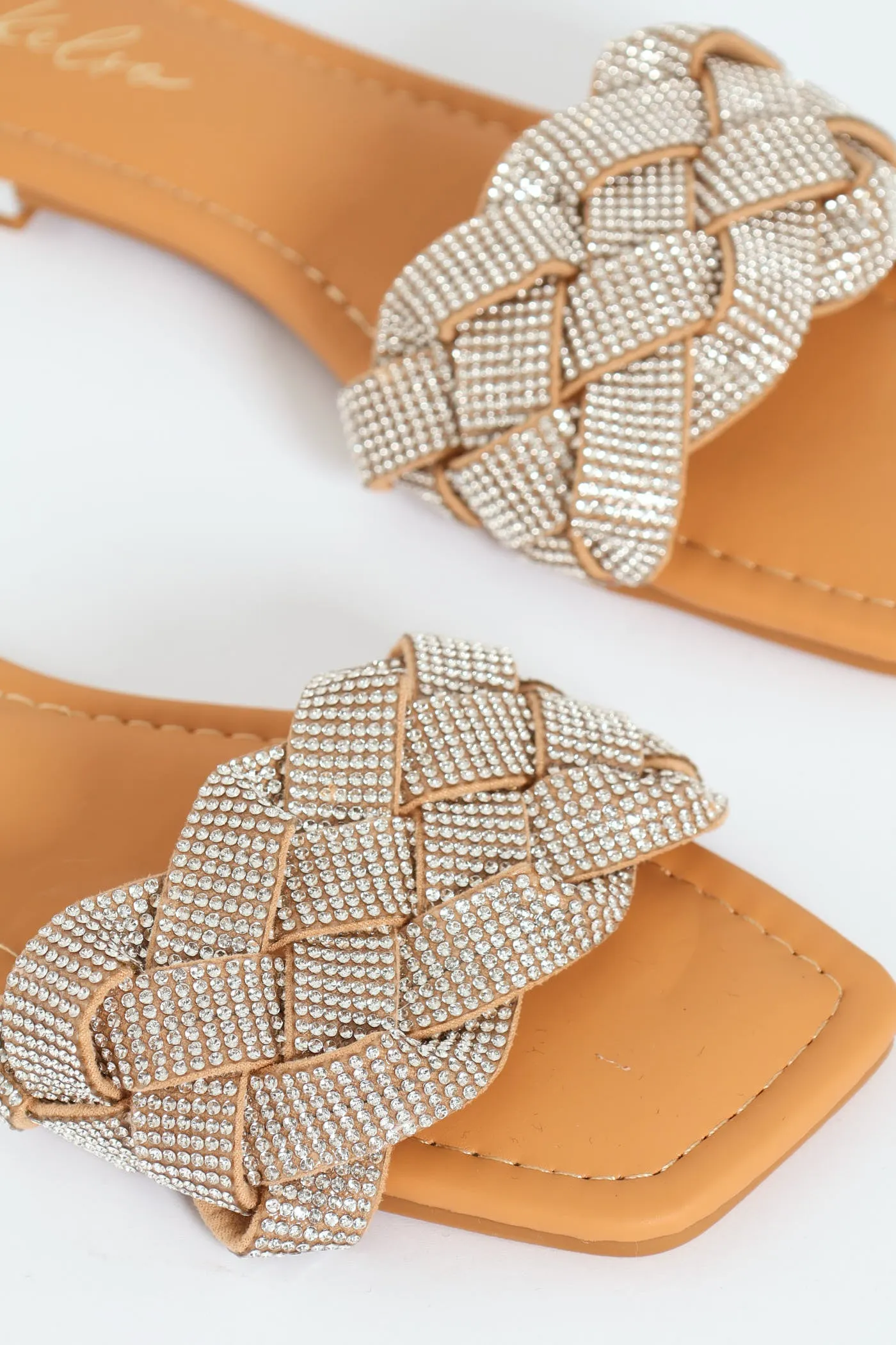 Plaited Diamante Mule Sandal - Silver sold by Edgars product image thumbnail 2