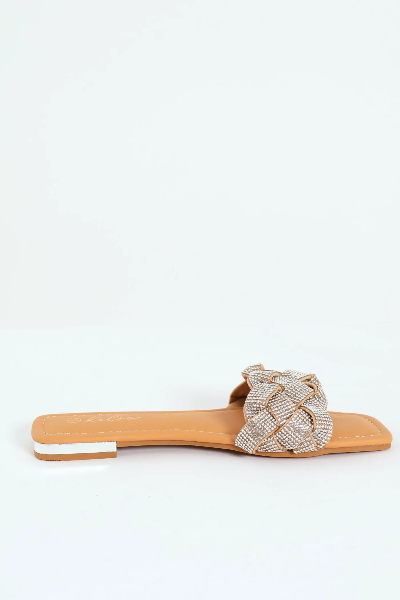 Plaited Diamante Mule Sandal - Silver sold by Edgars product image thumbnail 3