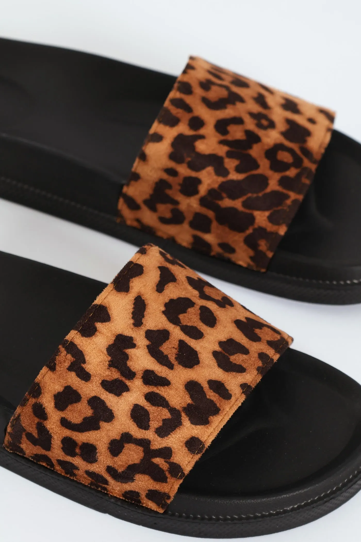 Eva Slide With Animal Print Strap - Brown sold by Edgars product image thumbnail 3