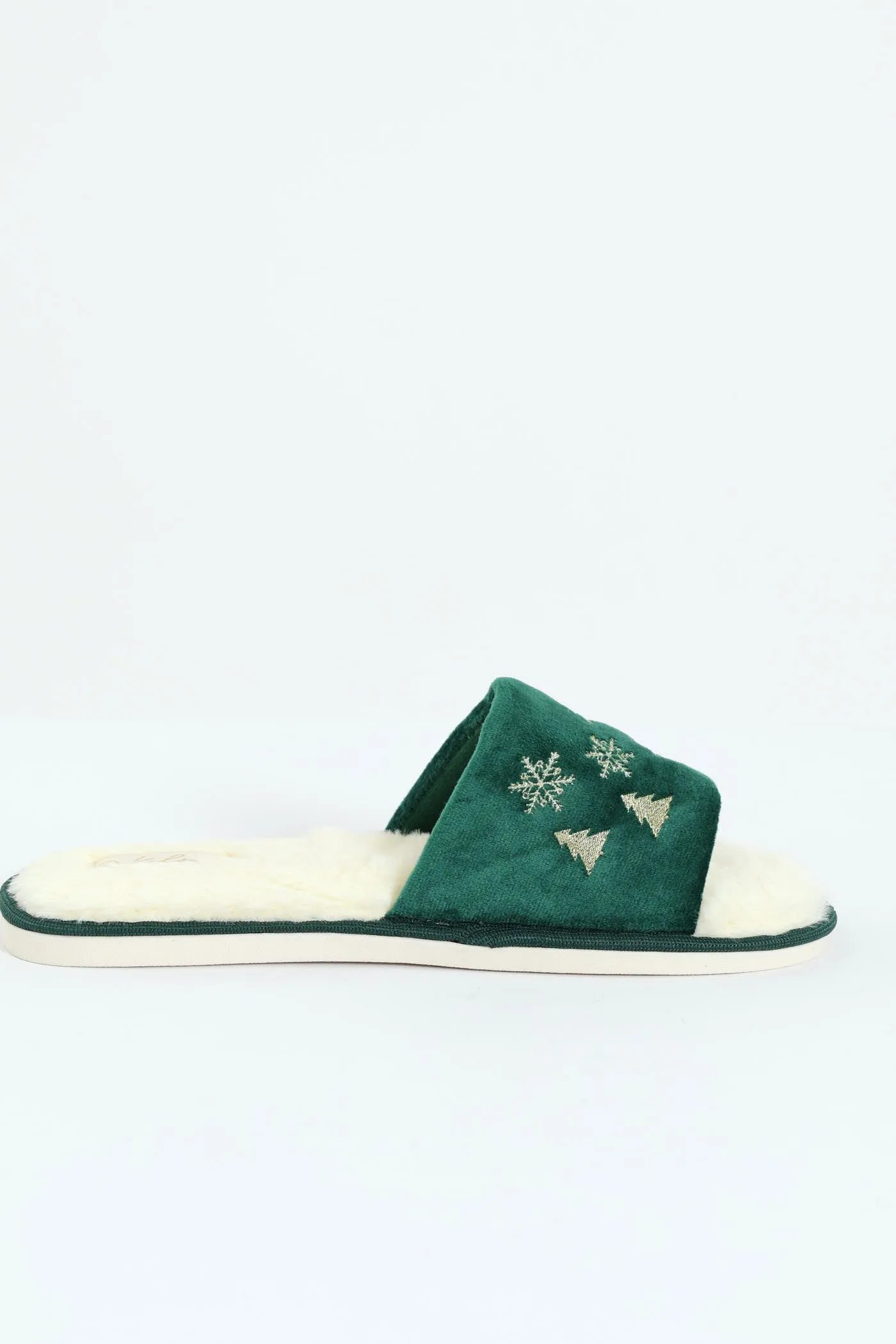Gold Foil Festive Slipper - Forest Green sold by Edgars product image thumbnail 2