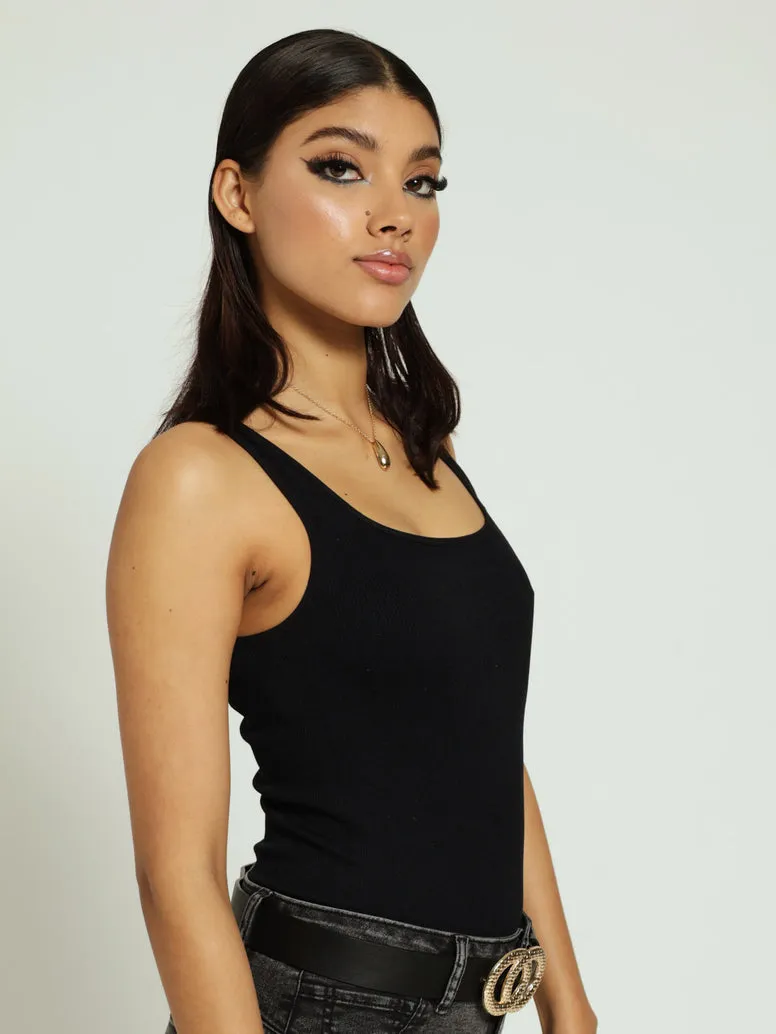 Square Neck Seamless Bodysuit - Black sold by Edgars product image thumbnail 2
