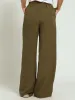 Crinkle Wideleg Pant - Fatigue sold by Edgars