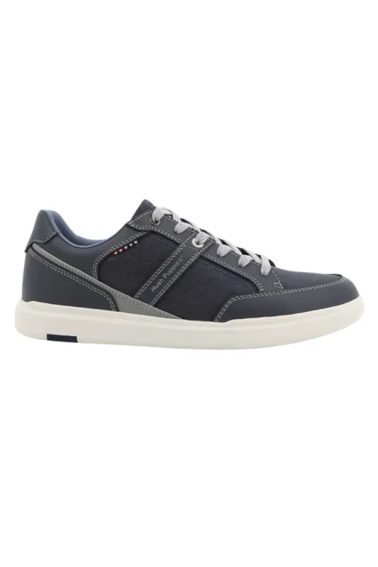 Jeremy Panelled Lace Up Sneaker - Navy made by Hush Puppies