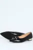 Mirelle 1 Pointed Toe Bow Trim Pump - Black sold by Edgars