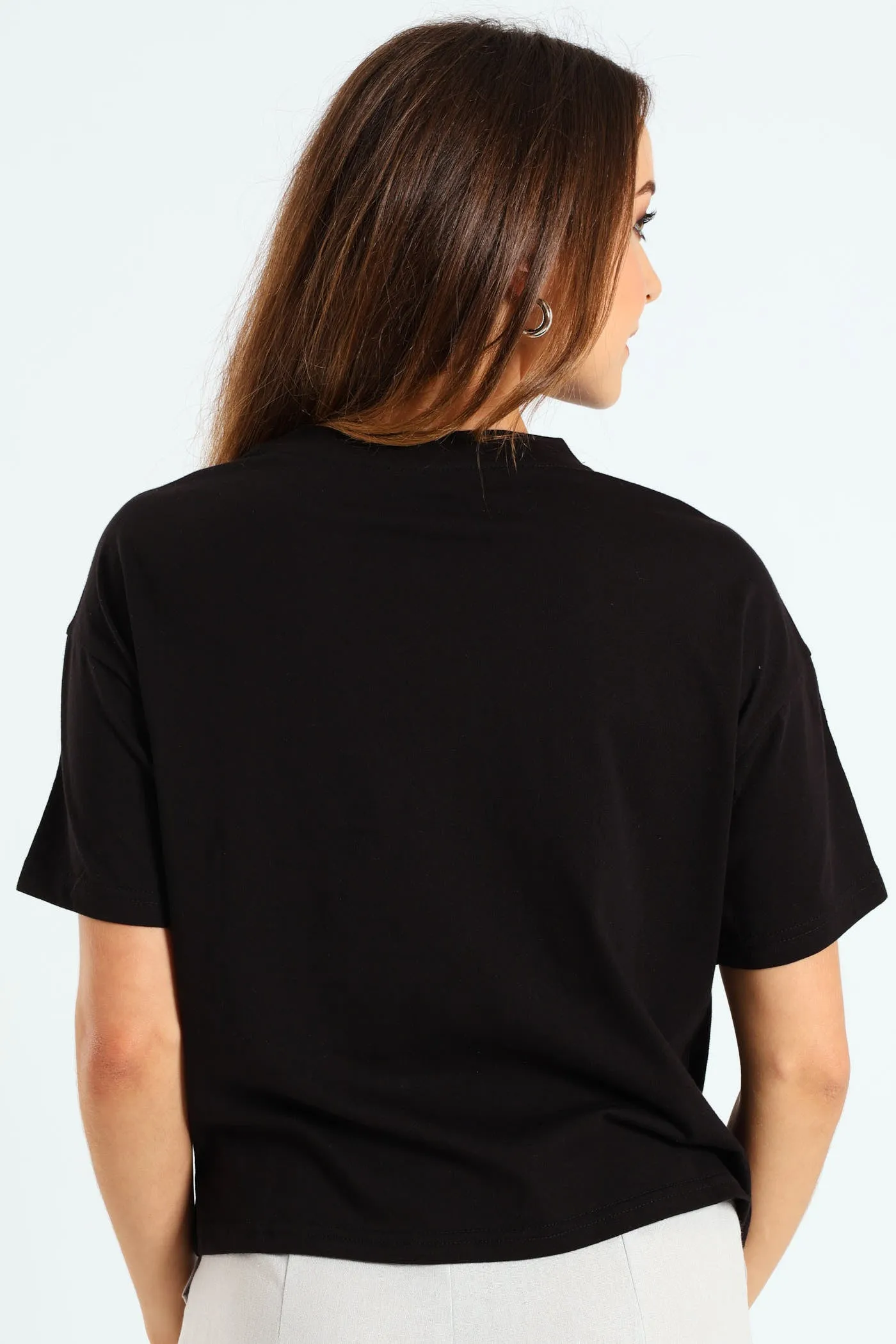 Diamante Strip Boxy Tee - Black sold by Edgars product image thumbnail 4