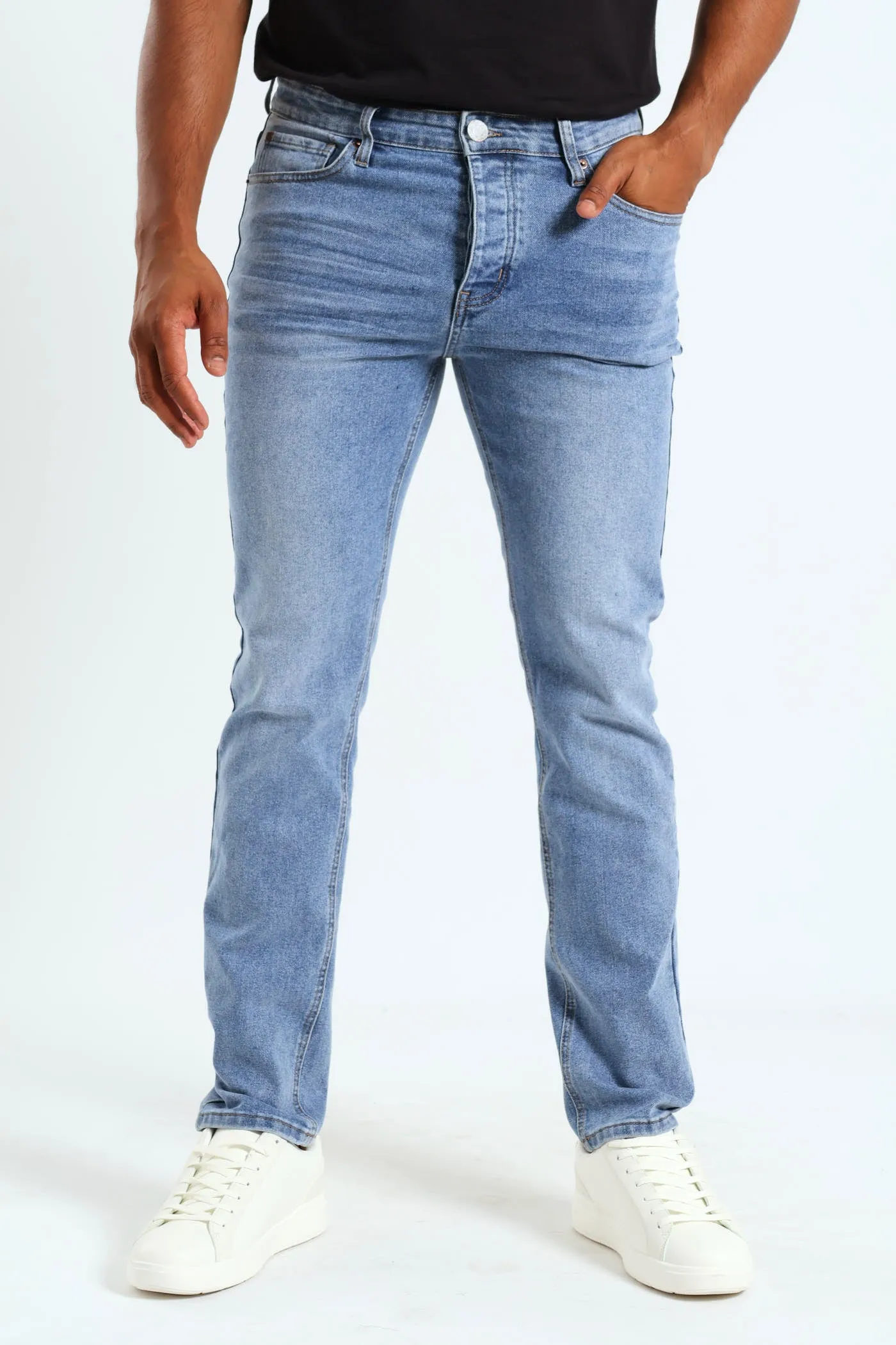 Slim Fit Denim - Light Wash sold by Edgars