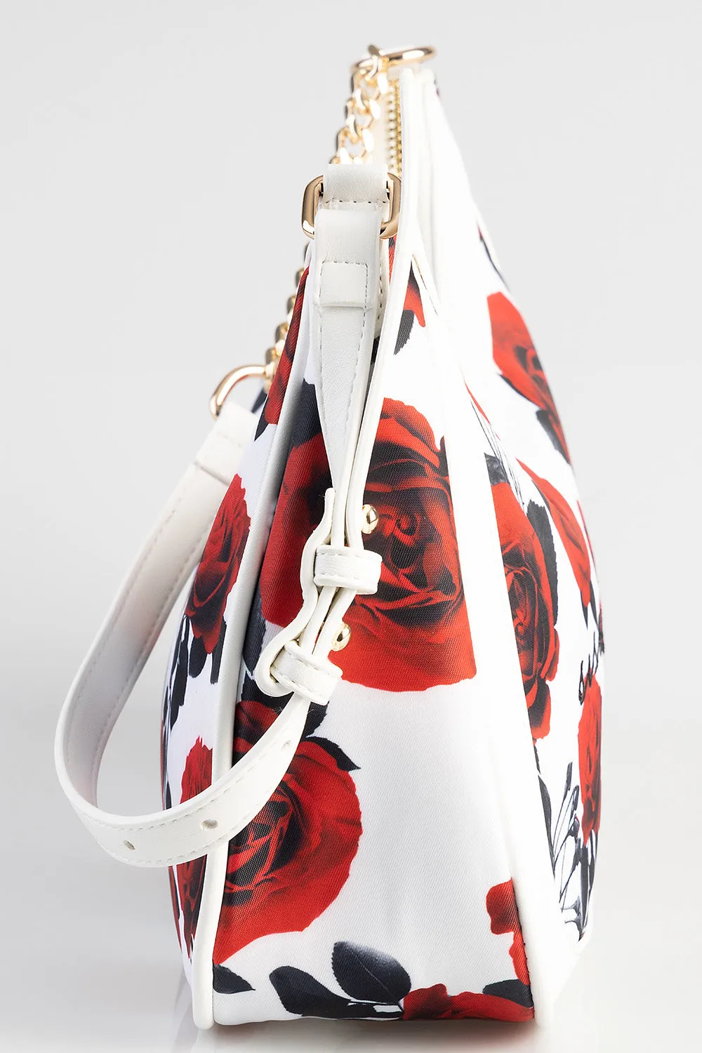 Rose Printed Shoulder Bag - White/Red sold by Edgars product image thumbnail 3