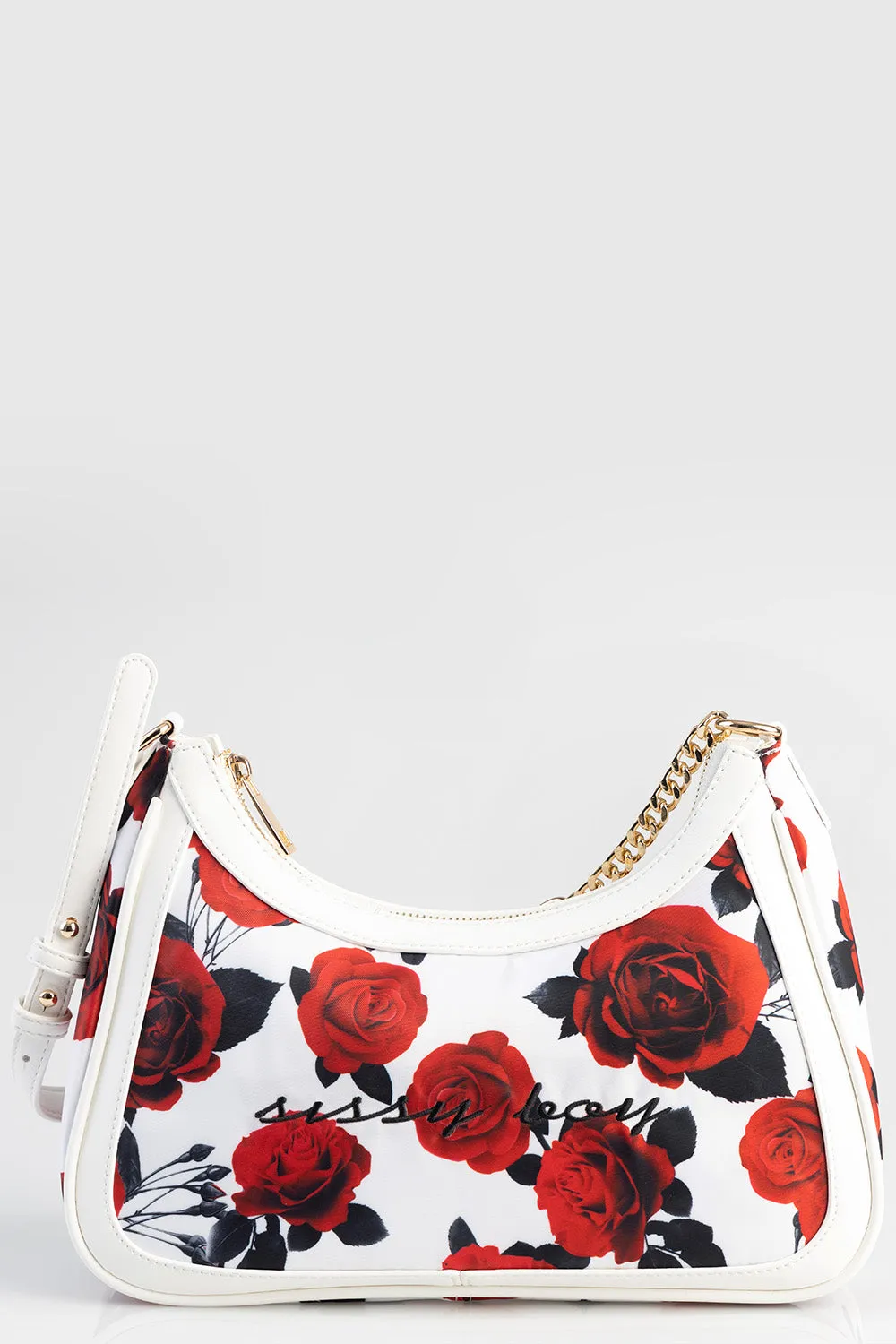 Rose Printed Shoulder Bag - White/Red sold by Edgars product image thumbnail 4
