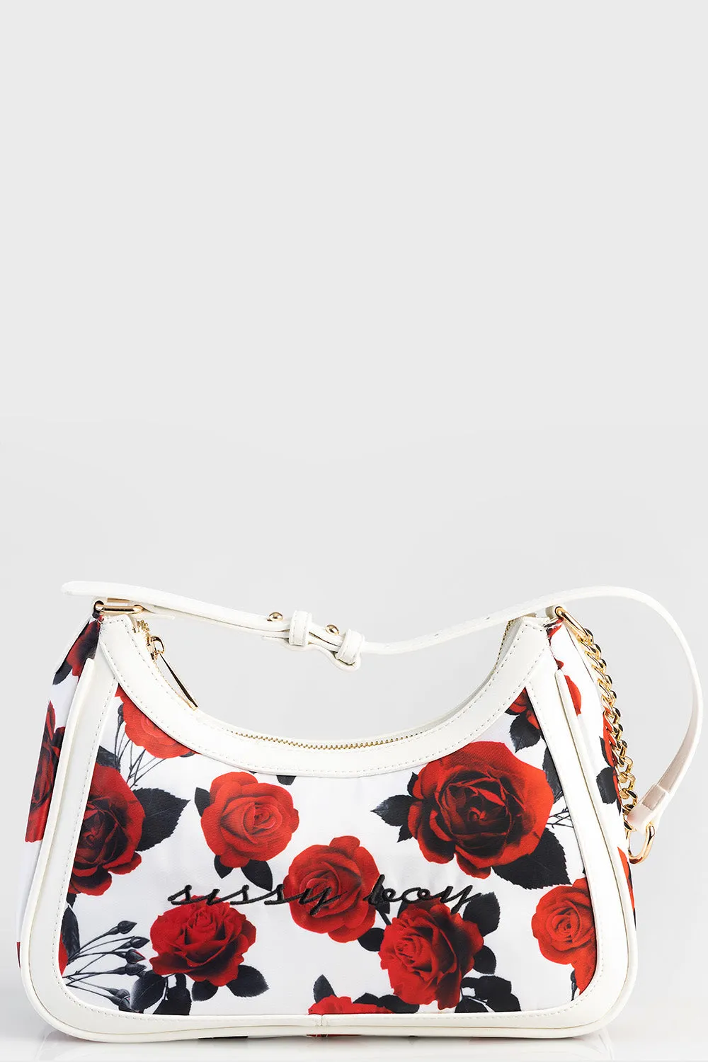 Rose Printed Shoulder Bag - White/Red sold by Edgars product image thumbnail 5