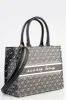 Printed Jacquard Tote Bag - Black sold by Edgars